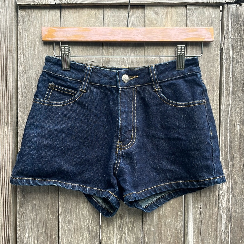 Angels Authentic Jeanswear Dark Wash Denim Shorts,Size 0